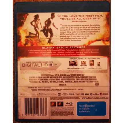 Maze Runner The Scorch Trials Blu Ray Dexter Darden Terry Dale FREE POSTAGE