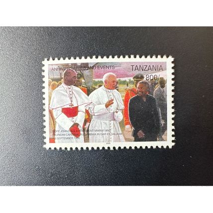 Tanzania 2005 Mi. 4334 Pape Jean-Paul II Pope Sept. 1990 Anniversaries Events
