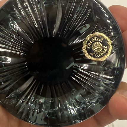 vintage CR. ALBRET France crystal PAUL REVERE paperweight Multifaceted Retro