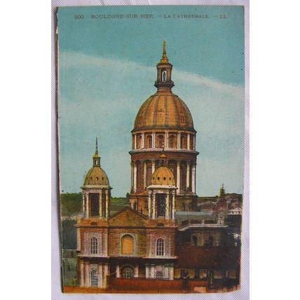 1930 postcard Boulogne Cathedral