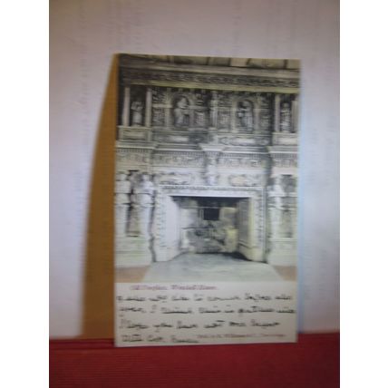 WRAXHALL MANOR. WILTSHIRE used antique postcard by R W Wilkinson & Co 1904 pm =