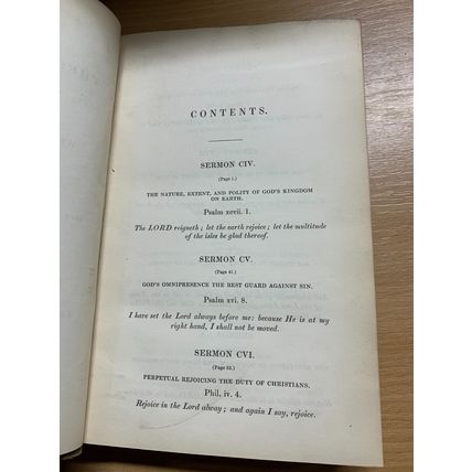 RARE* 1845 "THEOLOGICAL WORKS OF WILLIAM BEVERIDGE" VOL 5 ANTIQUE BOOK (P5)