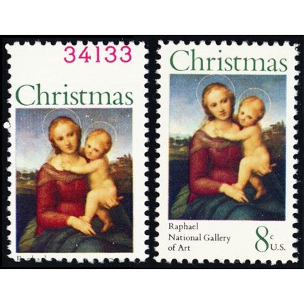 1507, MNH 8¢ Misperfed Error With PL# Captured - Stuart Katz