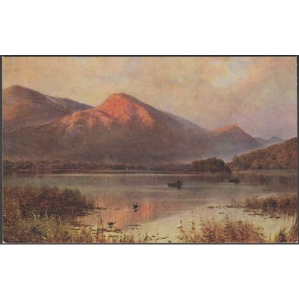 Bassenthwaite Lake & Skiddaw, Cumberland, c.1920 - Salmon Postcard