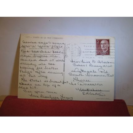 multiview, PUERTO DE LA CRUZ, TENERIFE, SPAIN used postcard 1974 pm =