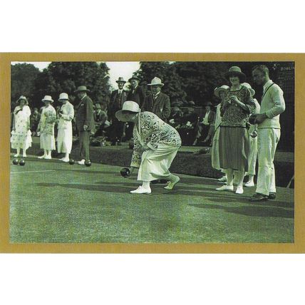 Postcard Lady Thomas Bowling St Fagans Bowls Cardiff 1924 No Sq London Nostalgia
