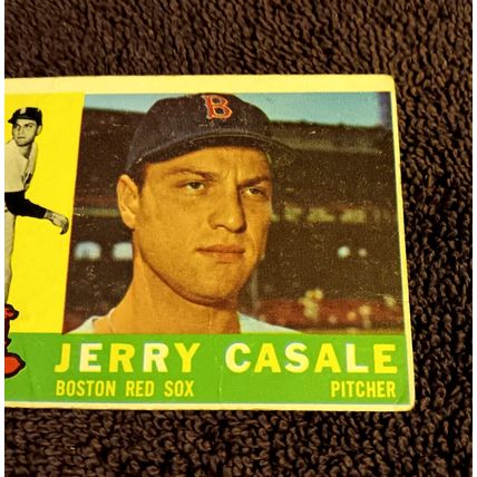 1960 Topps # 38 Jerry Casale Boston Red Sox Pitcher 2.5 Good+ Creases