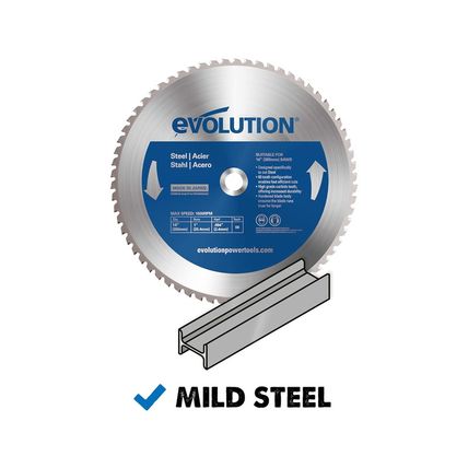 Evolution Power Tools 14BLADEST Blade for Cutting Mild Steel, for Circular and C