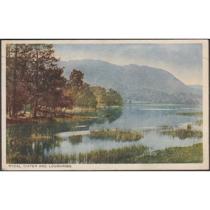 Rydal Water and Loughrigg, Westmorland, 1928 - Postcard