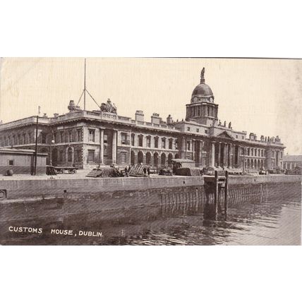ED 192 DUBLIN - CUSTOM HOUSE .RP POSTCARD