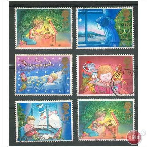 GB 1987 - SG1375/9 - Christmas - fine used set
