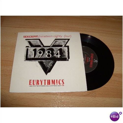 eurythmics,sexcrime.  1984 7" p/s.virgin , vs 728