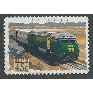 AUS 1993 45c (S/A) 'TRAINS- THE GHAN' FINE USED (EBID35-790)