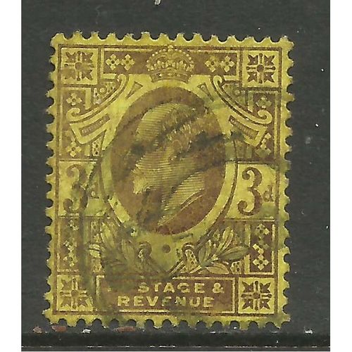 GB 1901 - 11 KEV11 3d Yellow/Purple jubilee. ( T430 )