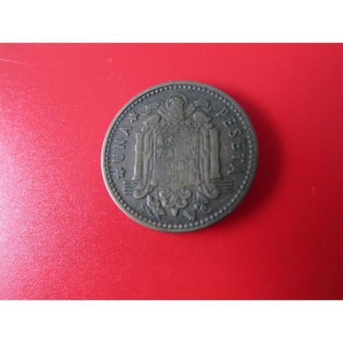 1953 SPAIN ONE PESETA FREE POST. O