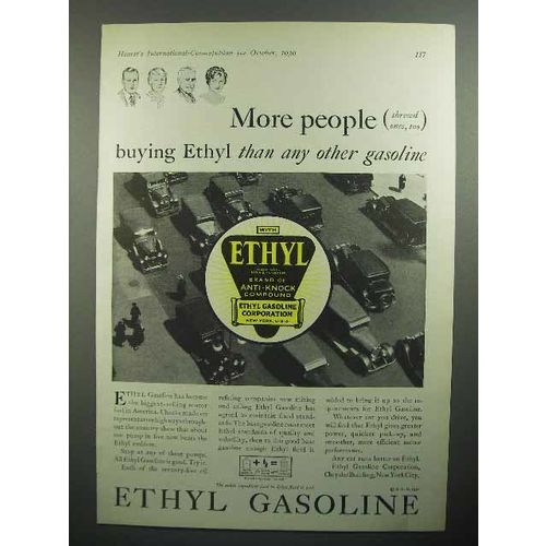 1930 Ethyl Gasoline Ad - More People Buying