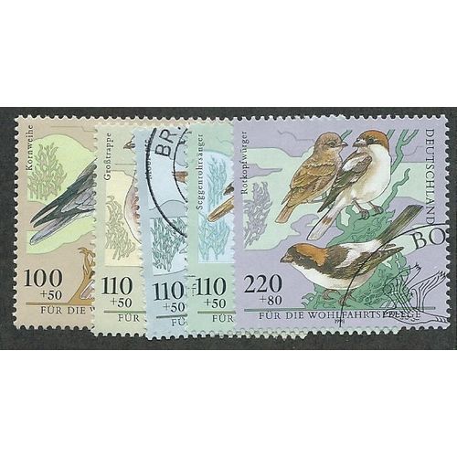 GER 1998 (SET) 'BIRDS' (5v) FINE USED (EBID52-335)