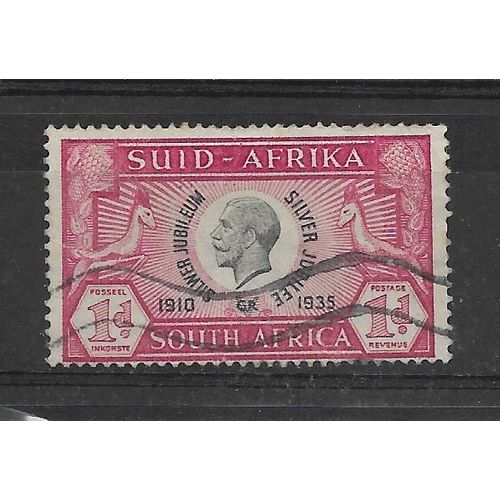 SouthAfrica.SG66 1d Black and Carmine.Fine Used.July18