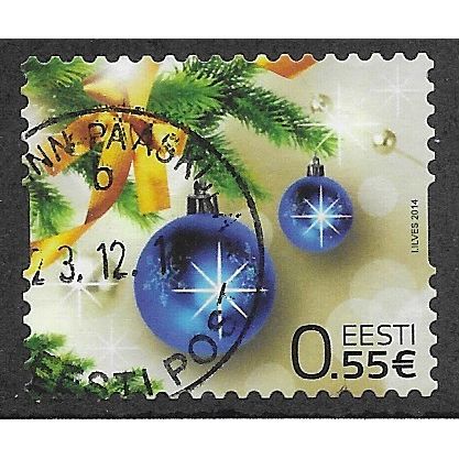 EST 2014 €0.55 (S/A) 'CHRISTMAS' FINE USED (EBID63-667)