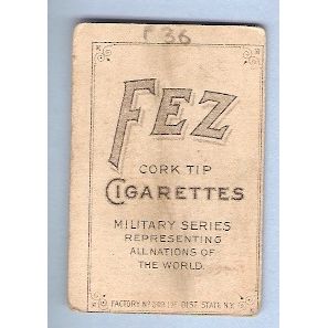 Tobacco Card ~ Company: American Tobacco Company Brand: Fez Cork Tip Cigar~36