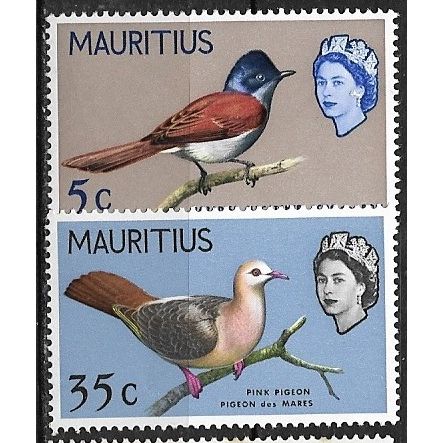 1966/1967 SG 340/341 - MNH (**) - BIRD - Wmk. Sideways