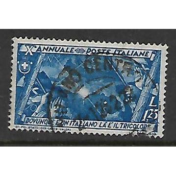 ITALY 1932 FASCIST MARCH ON ROME 1L.25 BLUE ITALIANS ABROAD SG361 FINE USED