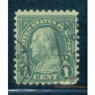 Used 581 1c Benjamin Franklin Barely Clears A16296