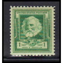 864 1c Henry Longfellow Fine MNH KA2503