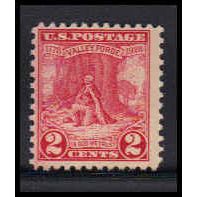 645 2c Valley Forge Just Clears MNH O1034