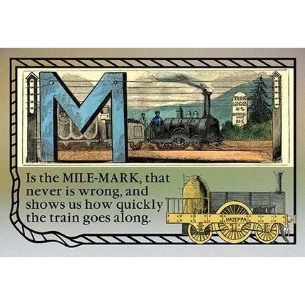 M is the Mile-Mark 12 x 18 Poster