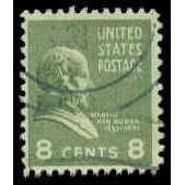 Used 813 8c Martin Van Buren Just Clears M07871