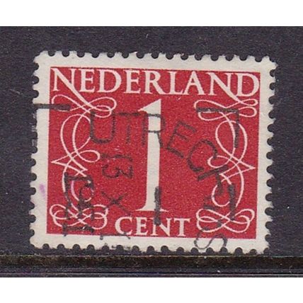 NETHERLANDS 1946 NUMERALS 1c VALUE USED SG636