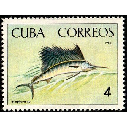 Cuba 1965 Fish 4c MNH Stamp Sailfish