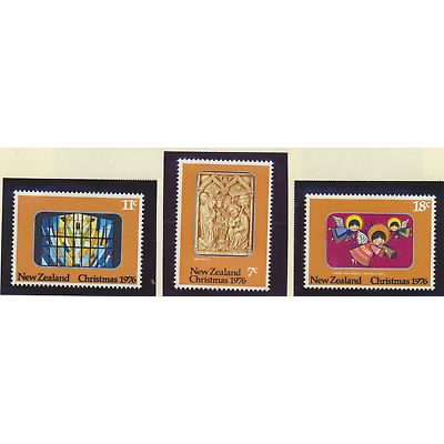 New Zealand Stamps Scott #608 To 610, Mint Never Hinged, Christmas 1976