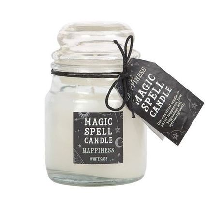 White Sage 'Happiness' Spell Candle Jar pack of two
