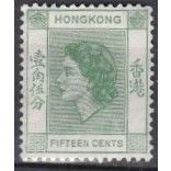 Hong Kong 1954 fifteen cents SG 180 L/M/Mint