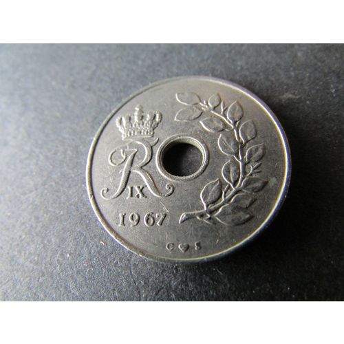 1967 DENMARK TWENTY FIVE ORE. AAN