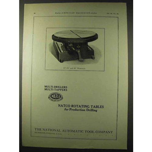 1922 Natco Rotating Tables Ad - Production Drilling