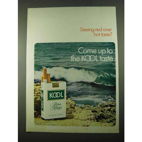1969 Kool Cigarettes Ad - Seeing Red Over Hot Taste?