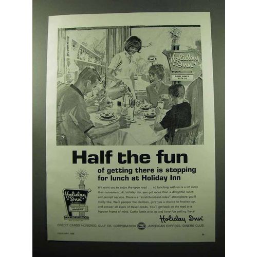 1969 Holiday Inn Ad - Half the Fun