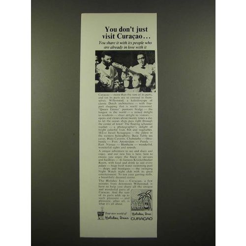 1969 Holiday Inn Curacao Ad - You Don't Just Visit Curacao