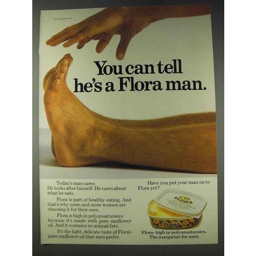 1978 Flora Margarine Ad - You Can Tell Man