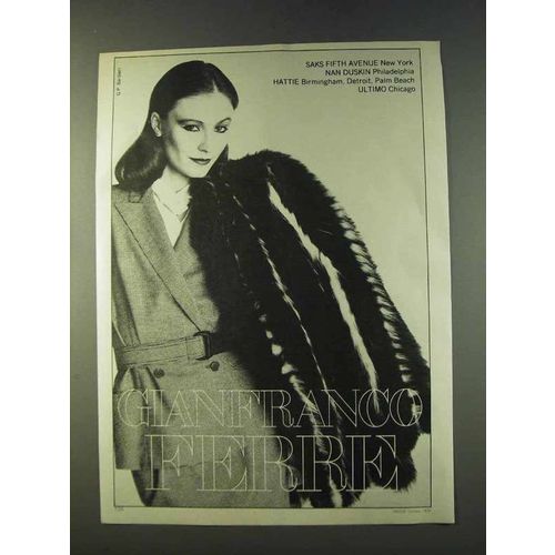 1979 Gianfranco Ferre Fashion Ad