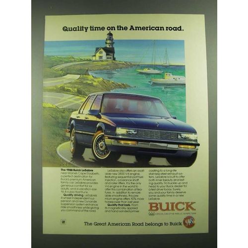 1988 Buick LeSabre Ad - Quality Time on the American Road
