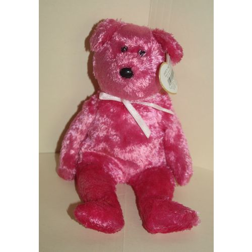 2003 Ty Beanie Babies Sherbet the Bear Hot Pink with Tag