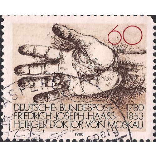 GERMANY, Friedrich Joseph Haass 1780-1853, brown 1980, 60 Pfennig