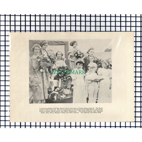 (7785) Yeadon Gala Hilda Brown Muriel Bower Chippindale Wyatt - 1936 Cutting