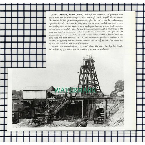 (7868) Mells Somerset Coal Mine - 1980s Cutting