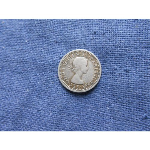 1964 RHODESIA AND NYASALAND THREE PENCE COIN.