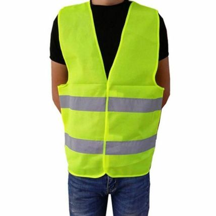 High Safety Visibility Reflective Vest Warning Waistcoat Stripes Jacket Car UK